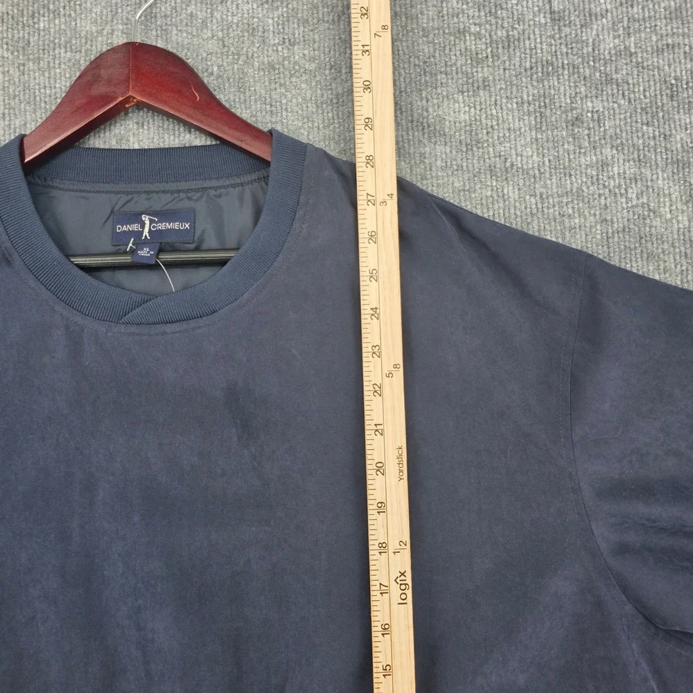 Daniel Cremieux Golf Mens XL Navy Blue Water Resistant Windshirt Pullover NWT